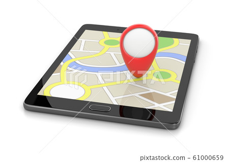 Navigation System App Stock Illustration 61000659 Pixta