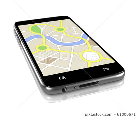 Navigation System App Stock Illustration