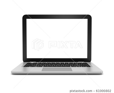 Laptop Computer on White Background Laptop Computer on White Background 61000802