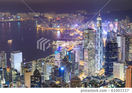 Hong Kong_Victoria Peak Night View 61001537