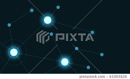 Abstract geometric connect lines and...-插圖素材 [61003826] - PIXTA圖庫