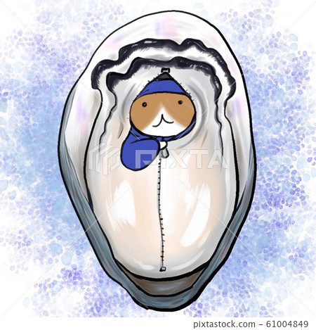 忍者偽裝成海鮮(牡蠣和貝殼)的貓 忍者偽裝成海鮮(牡蠣和貝殼)的貓 61004849