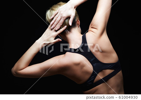 beautiful female back. beautiful fitness woman beautiful female back. beautiful fitness woman 61004930