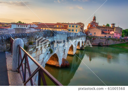 Tiberius Bridge. Historic attraction in Rimini. 61005568