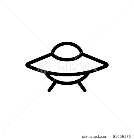 Flying object icon vector. Isolated contour symbol illustration 61006176