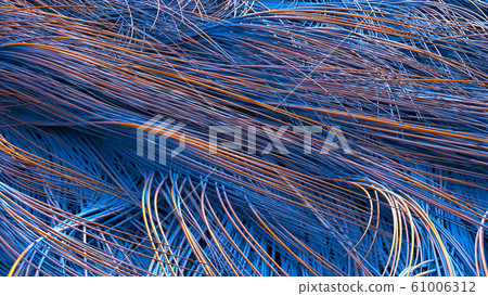 Close-up surface covered with long, hard hairs. Computer generated abstract background, 3d rendering Close-up surface covered with long, hard hairs. Computer generated abstract background, 3d rendering 61006312