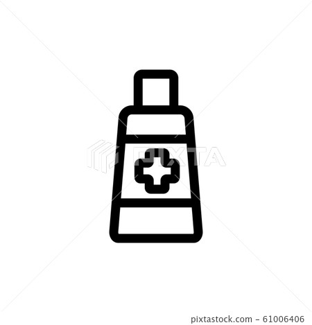 Protective cream icon vector. Isolated contour...-插圖素材 [61006406] - PIXTA圖庫