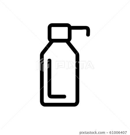 Protective cream icon vector. Isolated contour symbol illustration 61006407
