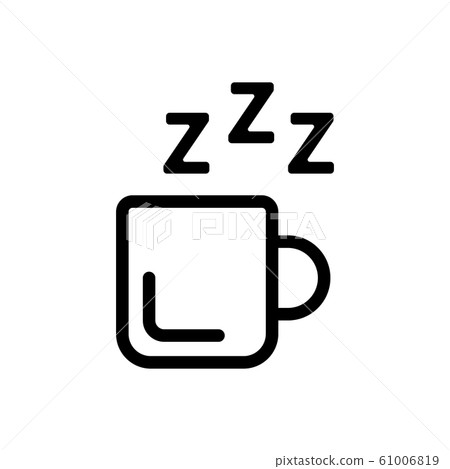 mug tea icon vector. Isolated contour symbol illustration 61006819