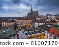Brno Cityscape with Christmas Market in the 61007170