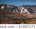 Autumn Landscape with Limestone Rocks 61007171