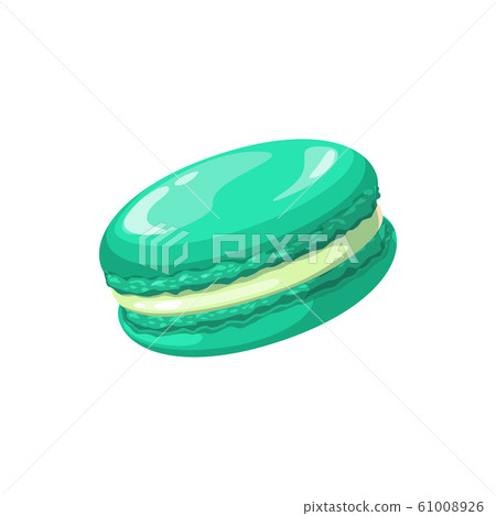 Macaroon or ratafia cake isolated pastry food 61008926