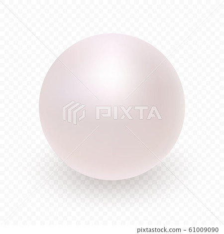 Pearl icon isolated on transparent background.  61009090