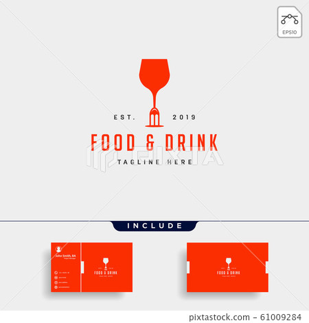 food and drink simple flat logo design vector food and drink simple flat logo design vector 61009284