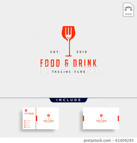 food and drink simple flat logo design vector food and drink simple flat logo design vector 61009285