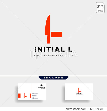 initial l food equipment simple logo template 61009300