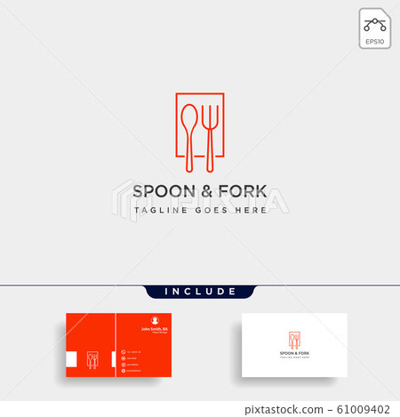 food equipment spoon fork logo template vector food equipment spoon fork logo template vector 61009402