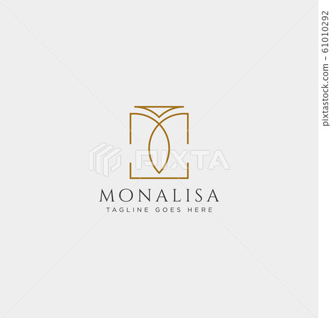 m initial beauty cosmetic line art logo template 61010292