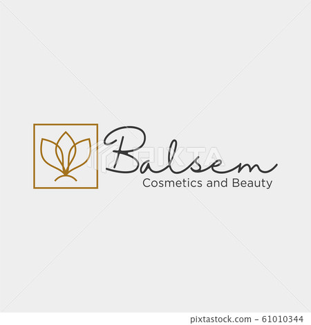 beauty cosmetic line art logo template vector beauty cosmetic line art logo template vector 61010344
