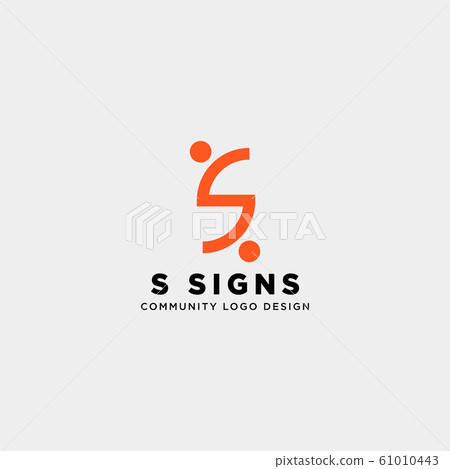 letter s community human logo template vector letter s community human logo template vector 61010443