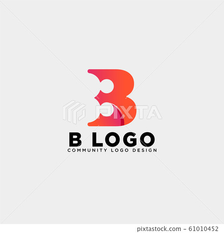 Letter B Community Human Logo Template Vector - 스톡일러스트 [61010452] - PIXTA