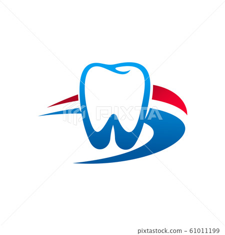 Dental clinic, tooth and dentist icon - Stock Illustration [61011199 ...