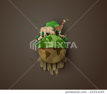 Concept of ecology and animal. 61014265