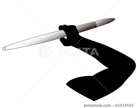 Javelin silhouette icon Javelin silhouette icon 61014591