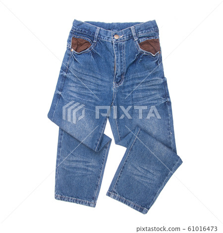 jean or blue jeans with concept on white jean or blue jeans with concept on white 61016473