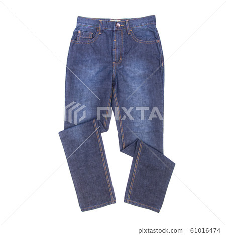 jean or blue jeans with concept on white jean or blue jeans with concept on white 61016474