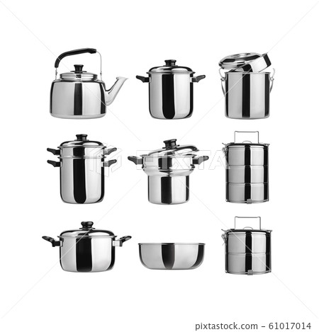 Kitchenware or Group of stainless steel 61017014
