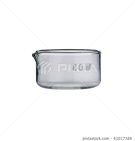 lab or Empty measuring beaker isolated on a white 61017389