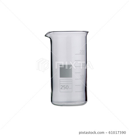 lab or Empty measuring beaker isolated on a white lab or Empty measuring beaker isolated on a white 61017390