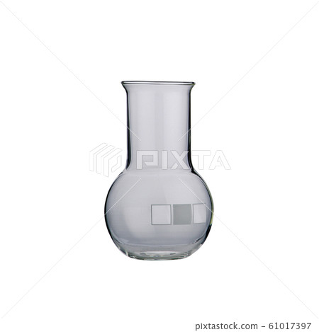 lab or Empty Flask isolated on a white background. lab or Empty Flask isolated on a white background. 61017397
