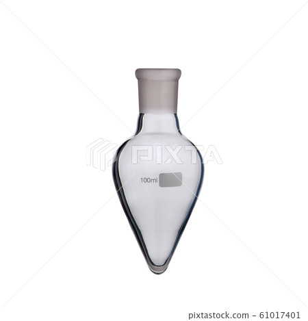 lab or Empty Flask isolated on a white background. lab or Empty Flask isolated on a white background. 61017401