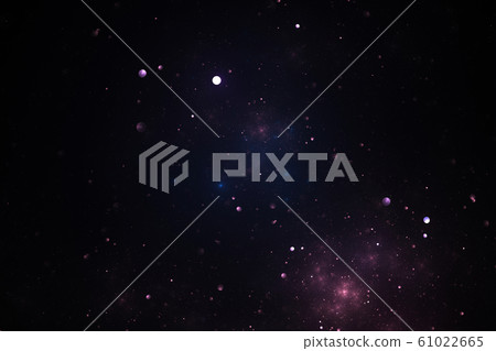 Fractal color illustration of deep space with 61022665
