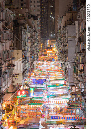 香港_男士街夜景 61023830