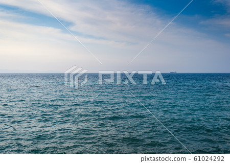 Boat are Floating on the Blue Sea and Blue Sky Boat are Floating on the Blue Sea and Blue Sky 61024292