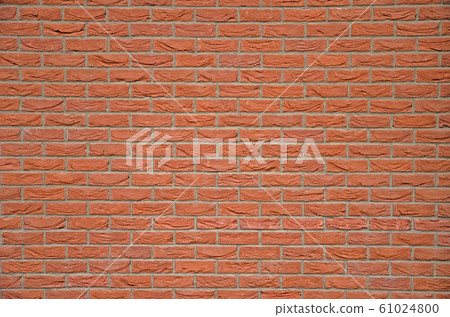 A detailed view of the structure of a wall of red 61024800