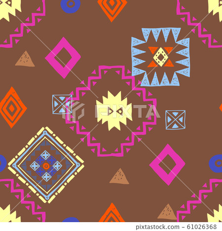 Seamless Ethnic pattern. Tribal vector abstract background Seamless Ethnic pattern. Tribal vector abstract background 61026368