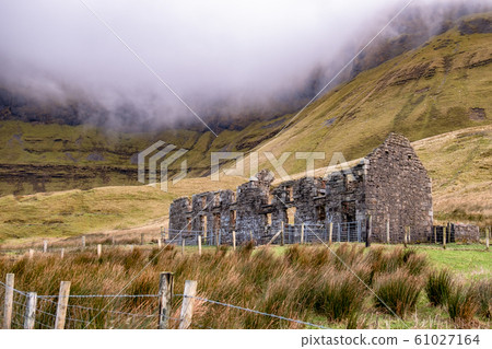 The derelict old school at Gleniff Horseshoe in County Leitrim - Ireland 61027164