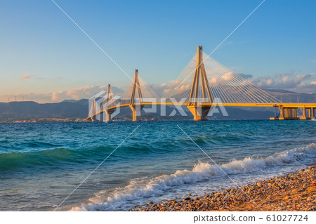 Rio Antirio Bridge at Sunset 61027724