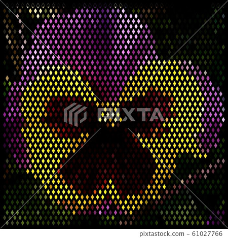 Colorful flower background with pansies flowers. Winter flower Wallpaper Colorful flower background with pansies flowers. Winter flower Wallpaper 61027766