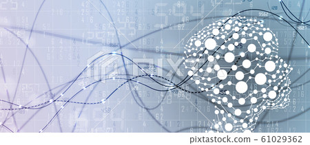 Conceptual technology illustration of artificial 61029362