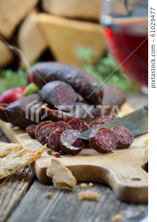 South Tyrolean snack with red wine South Tyrolean snack with red wine 61029477