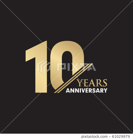10th Year anniversary emblem logo design vector 10th Year anniversary emblem logo design vector 61029979