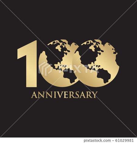 100th year anniversary emblem logo design vector 100th year anniversary emblem logo design vector 61029981