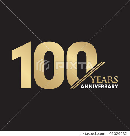 100th Year anniversary emblem logo design vector 61029982
