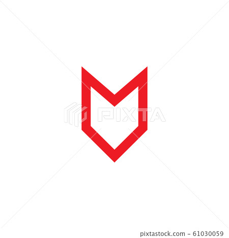 M letter logo initial idea design vector 61030059