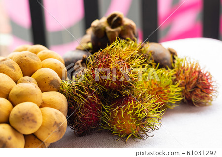 Thailand fruit set rambutan, mangosteen and longan Thailand fruit set rambutan, mangosteen and longan 61031292